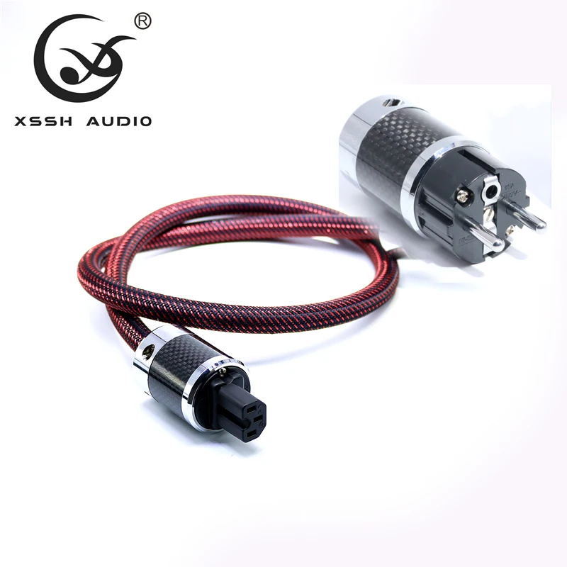 0,5 м pas XSSH аудио Hifi усилитель FI50& FI50M OFC Чистая медь США Евро ЕС IEC AC Женский штекер питания Кабель питания провод