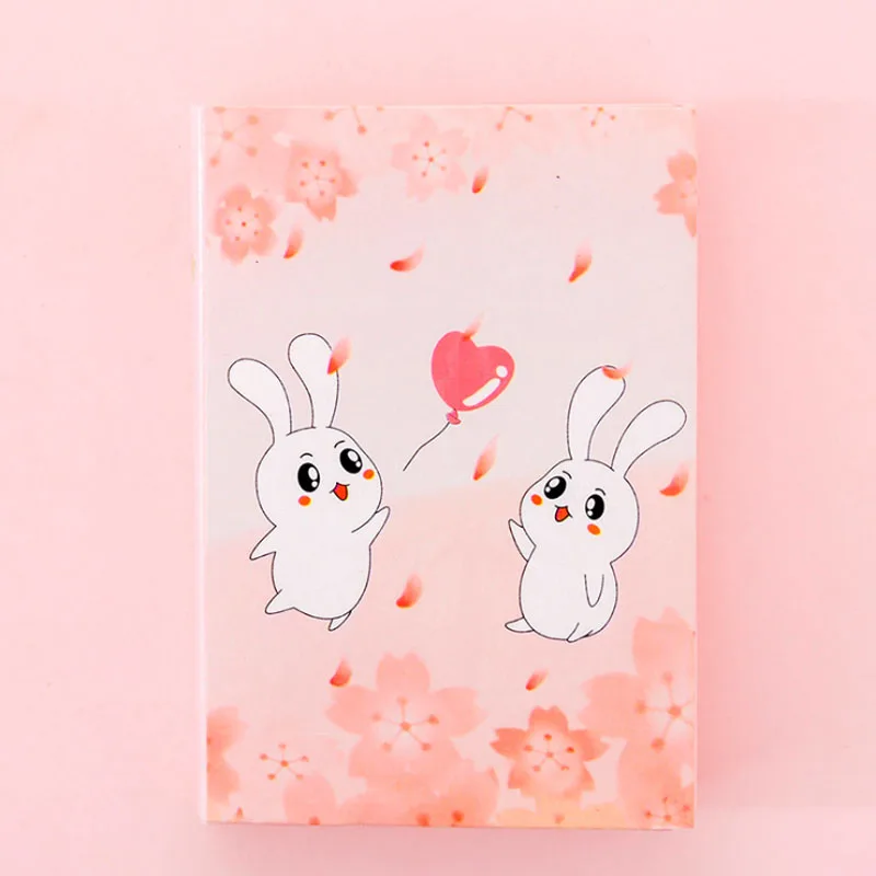 Honeymoon LoveRabbit 1pack/lot Kawaii Cartoon Rabbit Note Stickers Cute Memo Stickers Planner Stickers Study Office Supplies Sticky Notes Party Gift - Цвет: Honeymoon LoveRabbit