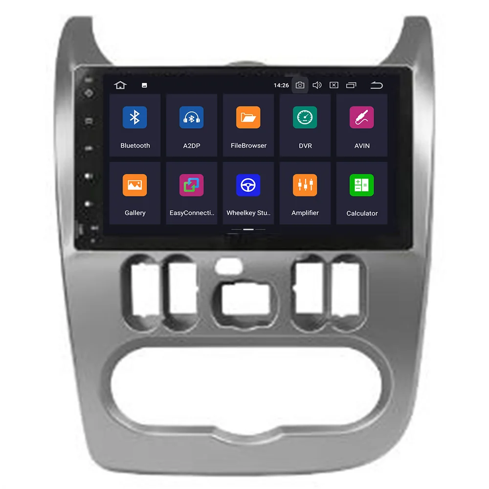 Discount 4GB 9" HD Android 9.0 Car Stereo For Renault Duster Dacia Logan Sandero Auto Radio FM GPS Navigation WiFi Backup Camera No DVD 1