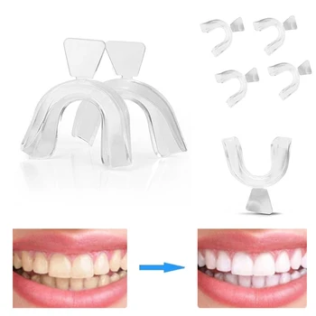

1Pc Silicone Moldable Mouth Dental Teeth Whitening Trays Teeth Care Gel Mouthguard Tray Adults Bleaching Tooth Care Tools