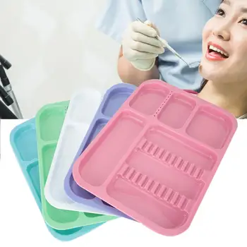 

Autoclavable Dental Instruments Divided Separate Type Tray Dental Tool Accessory for root canal grinding head and needle