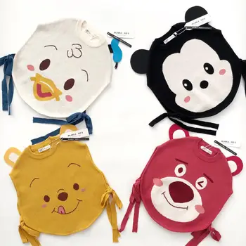 

2020 Kids Vest animal bear pattern cartoon knitted vest loose design sweet cute toddler kids boys girls clothes