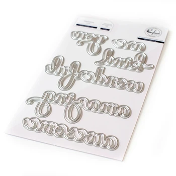 

2020 Metal Cutting dies Various words cut Scrapbooking Paper Craft Handmade Card Punch Art Cutter Decorative