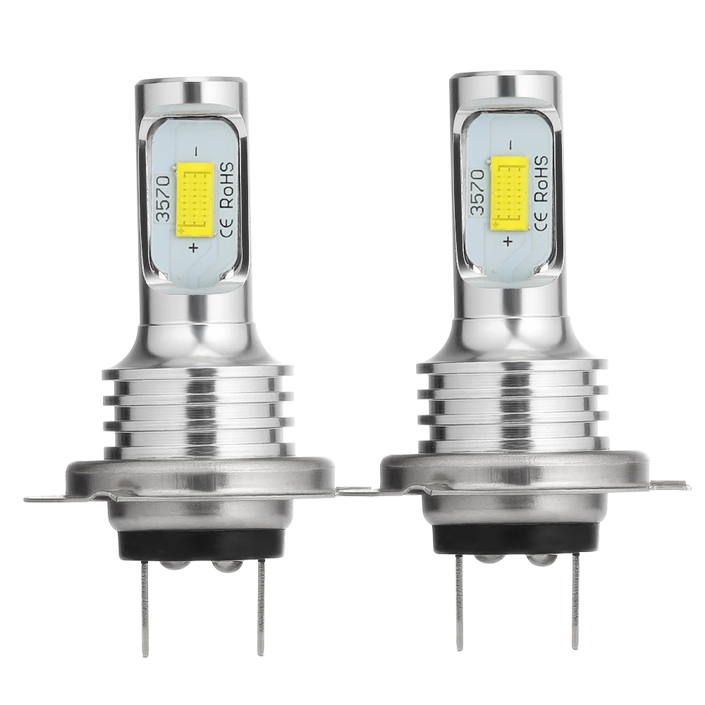 Isincer 2pcs H7 светодиодный комплект для преобразования фар дальнего и ближнего света 35 Вт 4000лм 6000 К белый