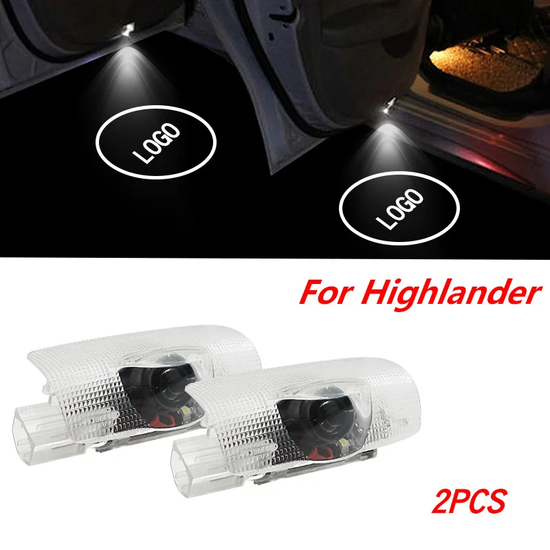 2 шт. led дверь логотип светильник для Toyota HighLander 2011 2019 лазерный проектор Ghost Shadow