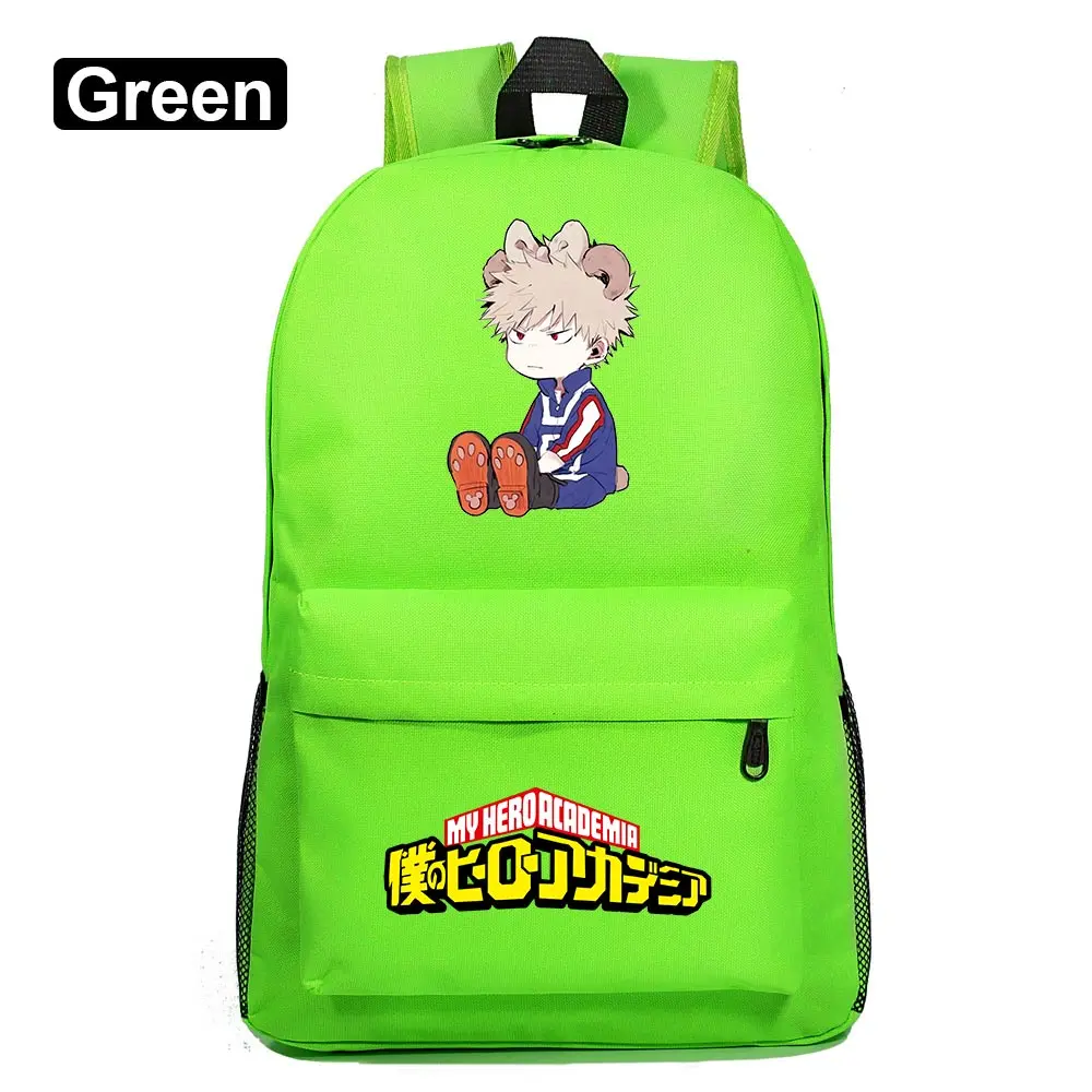 Модный мультяшный аниме «Мой герой», Academy Deku, книжный школьный рюкзак для мальчиков и девочек, женский рюкзак, школьная сумка для подростков, мужской студенческий рюкзак - Цвет: 07