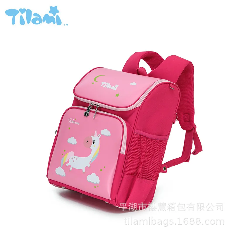 

Kindergarten 1-3 Grade Ultra-Light Young STUDENT'S Backpack Men And Women Children Burden Relieving Large-Volume Spine-Children