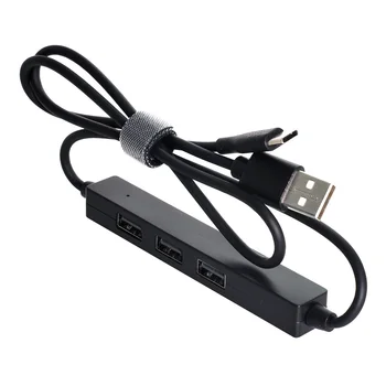 

CY USB2.0 to 3 Ports HUB Female & Type-C USB-C Power Data Cable for Laptop Phone