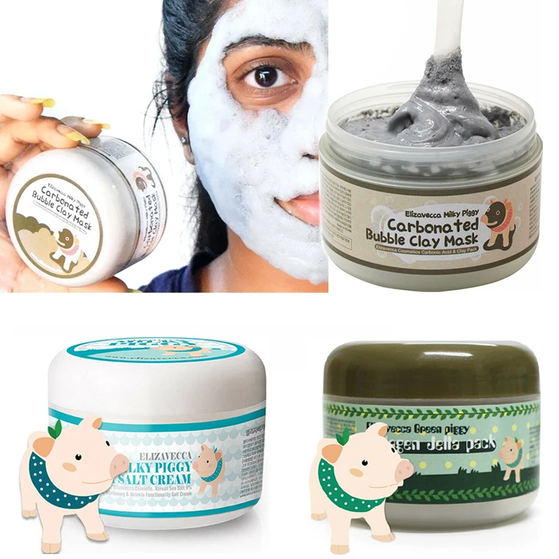 маска для лица elizavecca milky piggy carbonated bubble clay mask. Elizavecca milky piggy пузырьковая глиняная маска, 100 г. корейские маски для лица пузырьковая. маска кислородная для лица корейская пузырьковая. кислородная маска с глиной bioaqua little black pig bubble mask mud 100g.