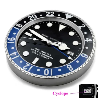 

Luxury Design Wall Clock on The Wall large size 38cm Cyclops Wall Clock Metal Art Watch Clocks Home Decor Glass with Magnifier