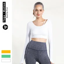 JINXIUSHIRT спортивные футболки для женщин, однотонные рубашки для йоги с длинными рукавами и дырками для большого пальца, очень удобные тренировки, дышащая одежда для фитнеса, спортивный топ