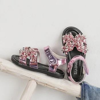 

2020 summer new children sandals for girls boys fashion rhinestone princess shoes girls Roman shoes breathable baby kids sandals