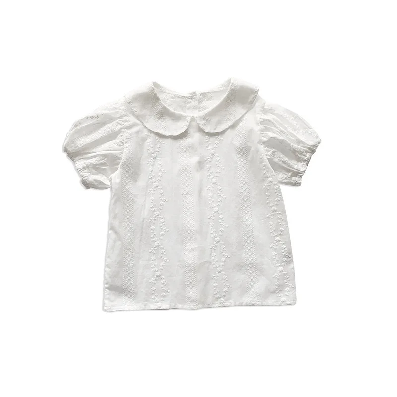 Girl Cute Summer Blouse Kids Children Short Sleeve Shirt