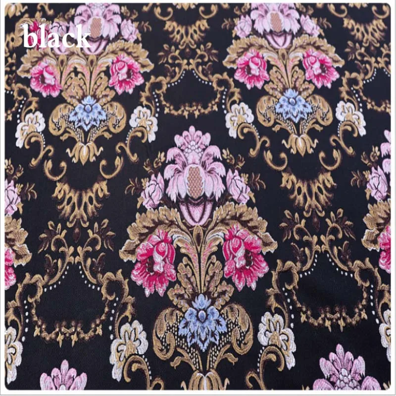 Cena Luksusowa żakardowa tkana adamaszek tkanina na sofę kurtyna cheongsam modne ciuchy tkanina satyna jedwabna tkanina brokatowa 100*145cm szerokość