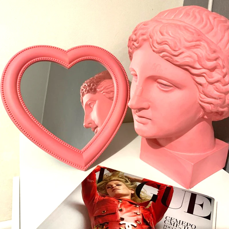 Зеркало для макияжа INS Love настольное зеркало туалетного столика настенное двойного назначения украшение