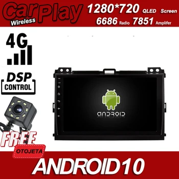 

Zinc Alloy Case Car Android 10 Player for Toyota PRADO LC 120 2009 Multimedia Wireless Carplay Bluetooth GPS Radio Head Unit