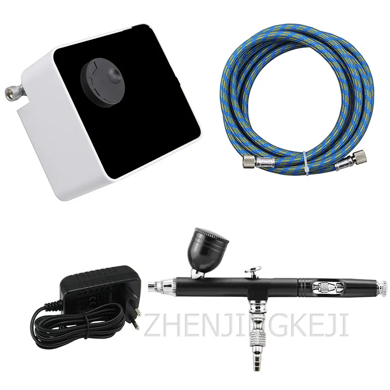 

Stepless Voltage Regulation Automatic Start And Stop Mini Pump Airbrush Set Portable Plug-in Model Color Inkjet Tools Spray Gun
