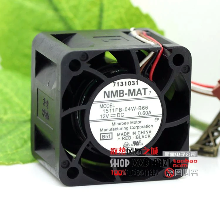 

4CM 12V 0.60A 1511FB-04W-B66 server motor modified oil cooling fan