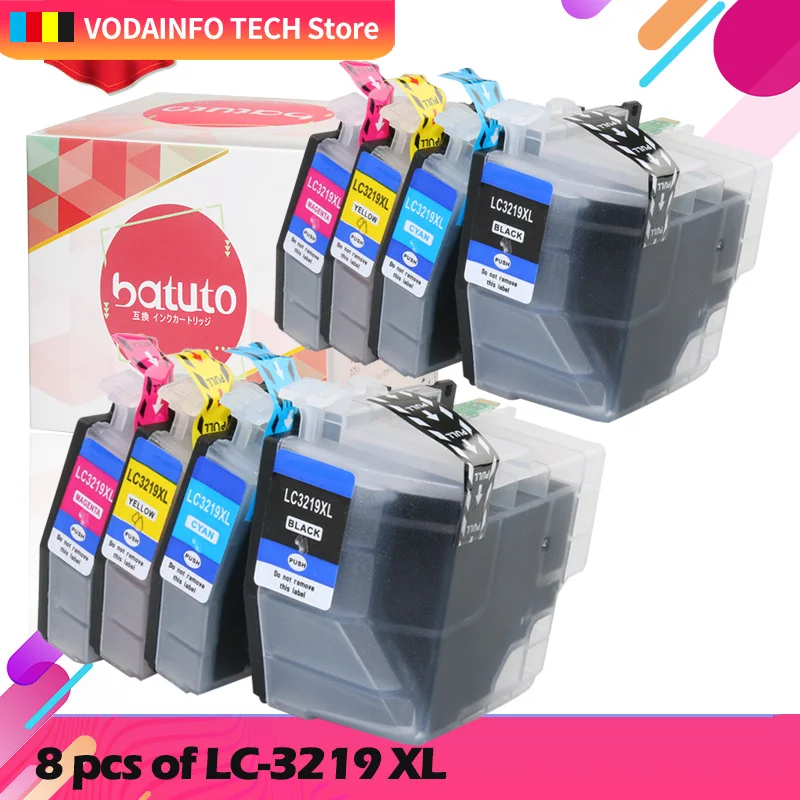Cartucho de Tinta Completo para o Irmão J5730dw J5930dw J6530dw J6935dw Impressora Lc3217 4pcs Lc3219 Lc3219xl Mfc-j5330dw J5335dw - Imagem 5