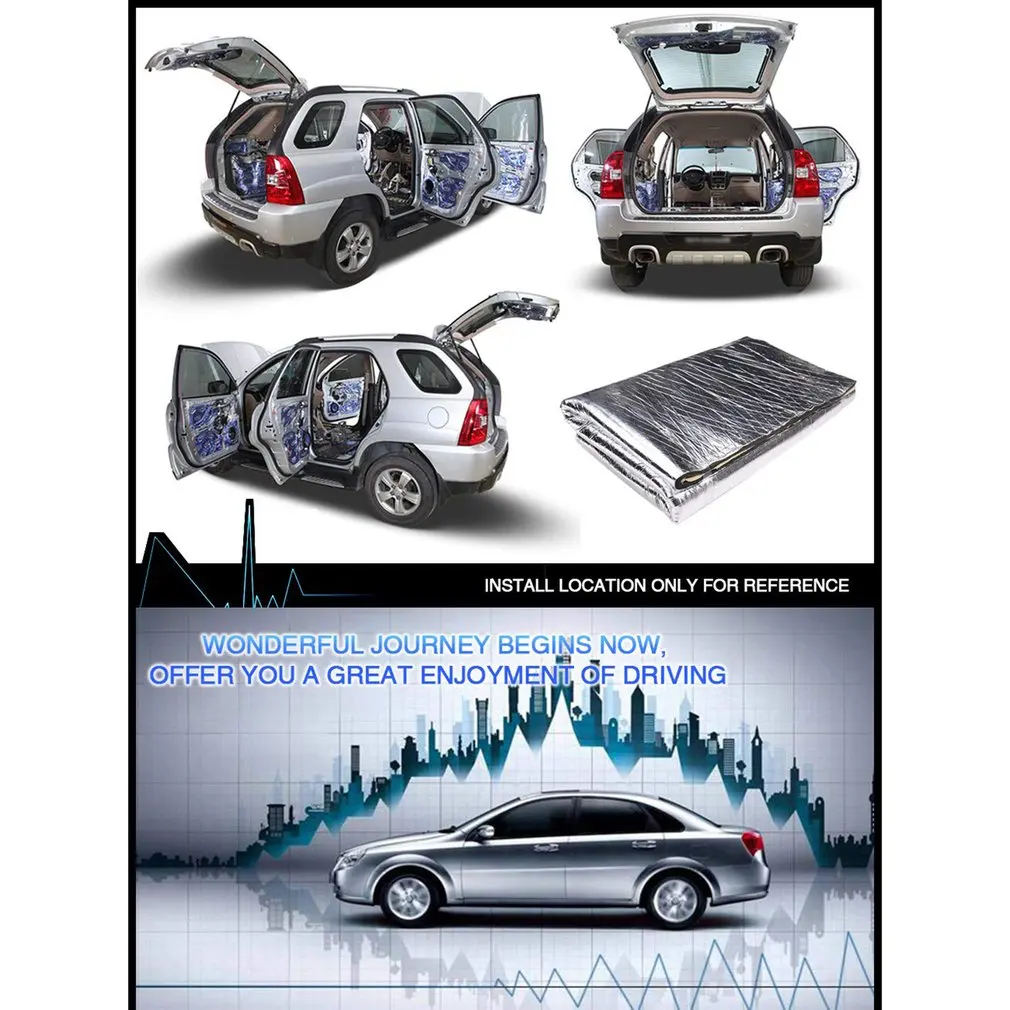 Автомобильный Грузовик брандмауэр тепло звук Deadener изоляционный коврик шумоизоляция шерсть автомобиль тепло звук теплоизоляция коврик