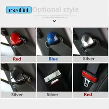 Assento de carro modificação cinto capa etiqueta fivela de cinto de segurança escudo decorativo para 15 20 ford mustang acessórios interiores automóveis