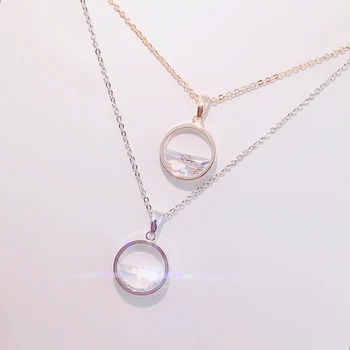 

fashion forever love pendant necklace stainless steel zircon necklaces for women fashion necklace jewelry Gift for girlfriend