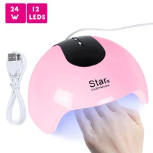 24 Вт 12 Светодиодный s лампа для маникюра USB с автоматическим зондированием Сушилка для ногтей Лечение всех гель-лаков УФ светодиодный светильник быстрая сушка инструменты для ногтей LAStar8