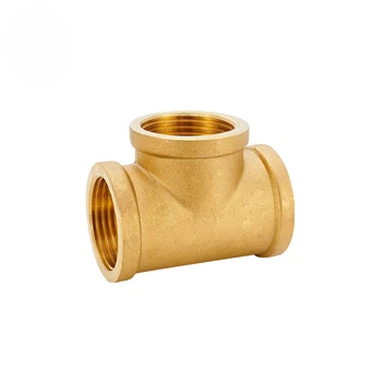 

1/8" 1/4" 3/8" 1/2" 3/4" 1"BSP Female Thread 3 Way Tee Type Brass Pipe Fitting Adapter Coupler Connector For Water Fuel Gas