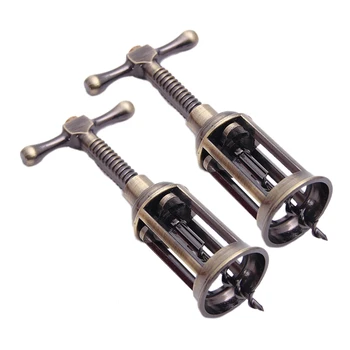 

2 Pack Wine Opener Corkscrew, Vintage All-In-One Red Wine Beer Bottle Corks, Handheld Design, Flat Screw More Grip