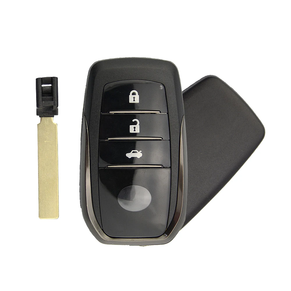 OkeyTech 2/3 кнопки умный пульт дистанционного ключа чехол для Toyota Chr C-hr Land Cruiser Crown RAV4 200 Avensis Auris Corolla