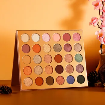 

X2 Eye Shadow Can Private Label Custom Logo If Meet Minimum Wholesale Cosmetics Makeup Color Eyeshadow Pearl Mirror Pumpkin