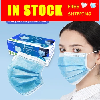 

Disposable Mouth Face Mask 3 Layer Filter Masks Anti Dust Droplet Pollution Personal Mask Pm 2.5