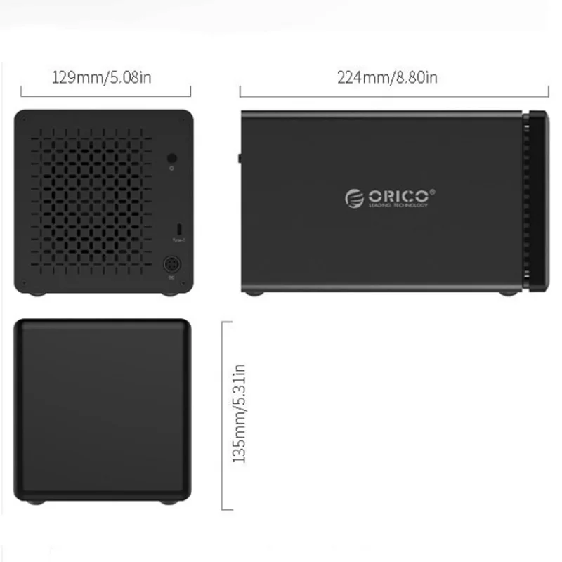  Orico HDD caso 35 SATA a USB 31 Disco Duro carcasa para disco duro disco caja tipo-C de apoyo UASP 