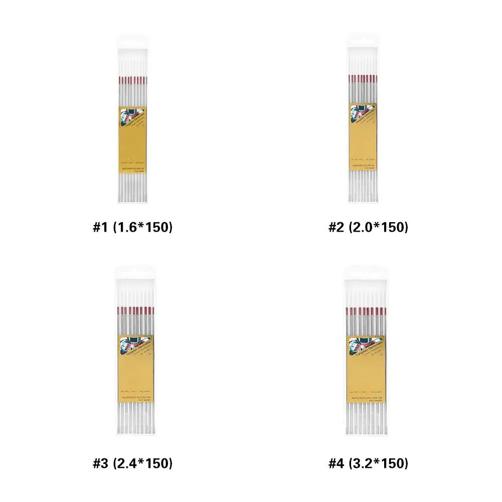 10 шт. вольфрамовые электроды TIG набор для трубопровода из нержавеющей стали сварочные профессиональные сварочные детали для Tig стержней