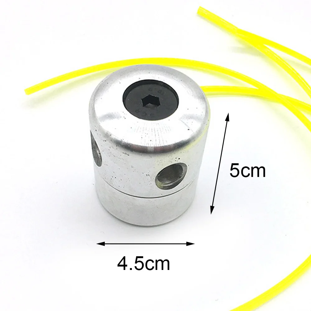 Cabezal de corte de hierba, herramientas de corte de maleza de aleación de aluminio con cortador de cuerda de siembra, para cortacésped de jardín