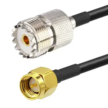 

10Pieces RF Coax SMA Male to UHF SO239 Female Connector Coax Adapter Extension Cable 50cm