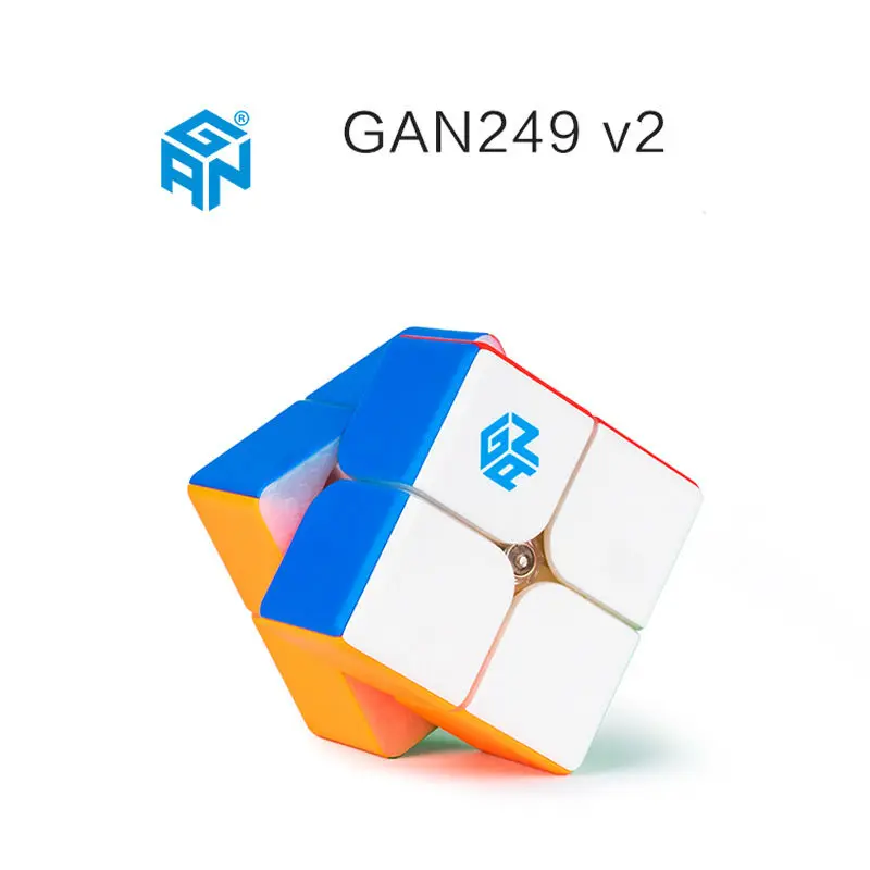 Colorful GAN 249 V2 2x2 Magic Cube Stickerless Speed Cube Puzzle Toy 