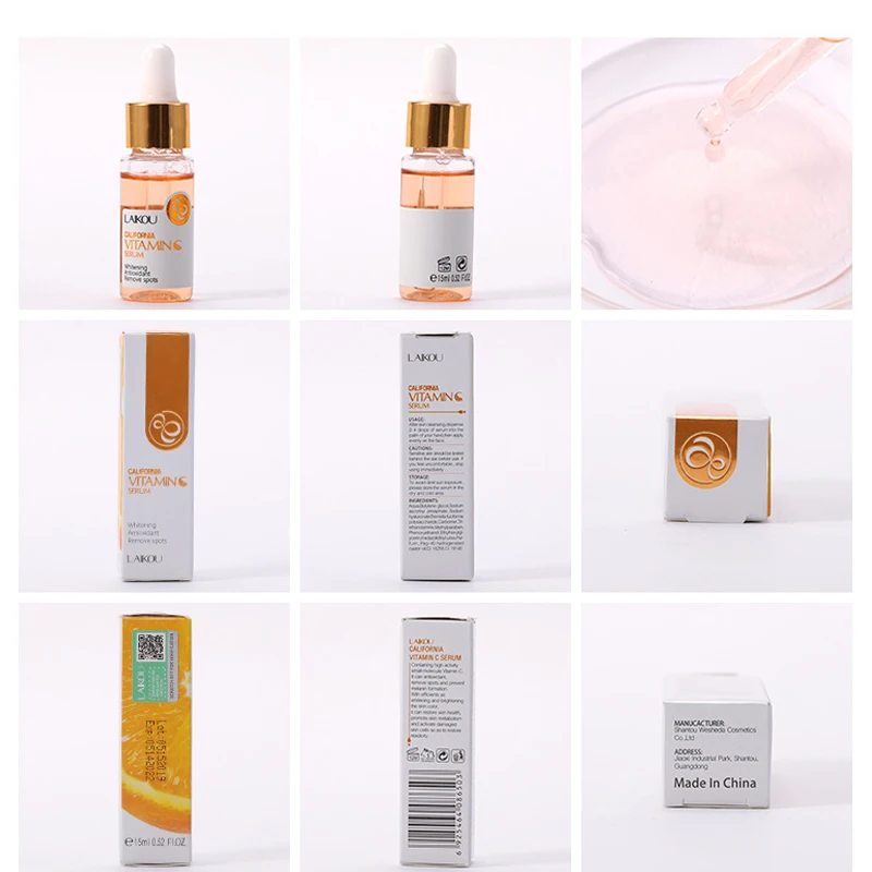 LAIKOU Vitamin C Whitening Serum Hyaluronic Acid Anti-aging Nourishing Moisturizing Firming Serum Shrink Pore Essence Face Care LAIKOU Vitamin C Whitening Serum Hyaluronic Acid Anti-aging Nourishing Moisturizing Firming Serum Shrink Pore Essence Face Care