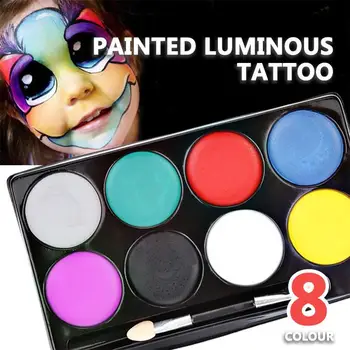 

Face Painting Cosmetics Party Halloween Pigment Art Supplies Random Color 8 Colors Creative Non-Toxic Face Painting Pigment Diy