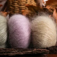 Silk Mohair Yarn Crochet Cheap Baby Wool Yarn For Knitting Sweater Shawl 20g/Ball 2