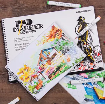 

120gsm Marker Papers 32 Sheets Hardcover Marker Pad