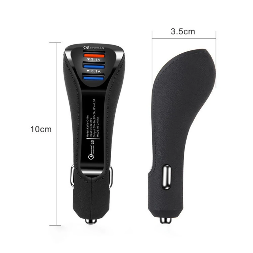 AOSHIKE Переходник USB для зарядки в машине 3.1A автомобильное USB зарядное устройство для мобильного телефона USB Автомобильное зарядное устройство автоматическая зарядка 3 порта для iPhone samsung Xiaomi