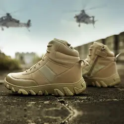 Мужские военные ботинки для пустыни; тактические ботинки; дышащая Армейская Обувь; походные спортивные походные ботинки для походов;