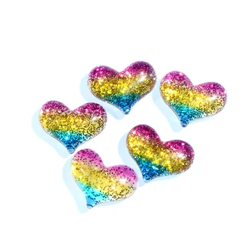 

20Pcs 22mm Gradient Heart Deer Resin Cabochon Flatback Decoration Crafts Embellishment For Scrapbooking DIY Accessories Handmade