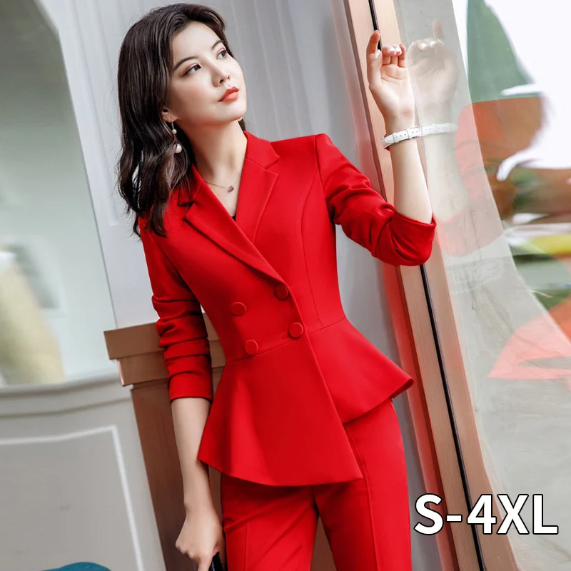 Женский красный Блейзер тонкий весна осень новый элегантный офисный для девушек