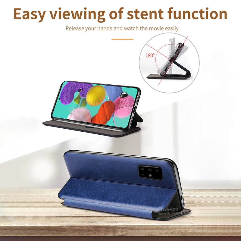 Leather Flip Case For Samsung Galaxy A51 A515F 2019 A71 A715F A 51 71 A21S A12 A02S Magnetic Wallet Stand Book Phone Cover Coque 2 Hcf7fdfeaba8f42d4bf1b935aa8d191fcr