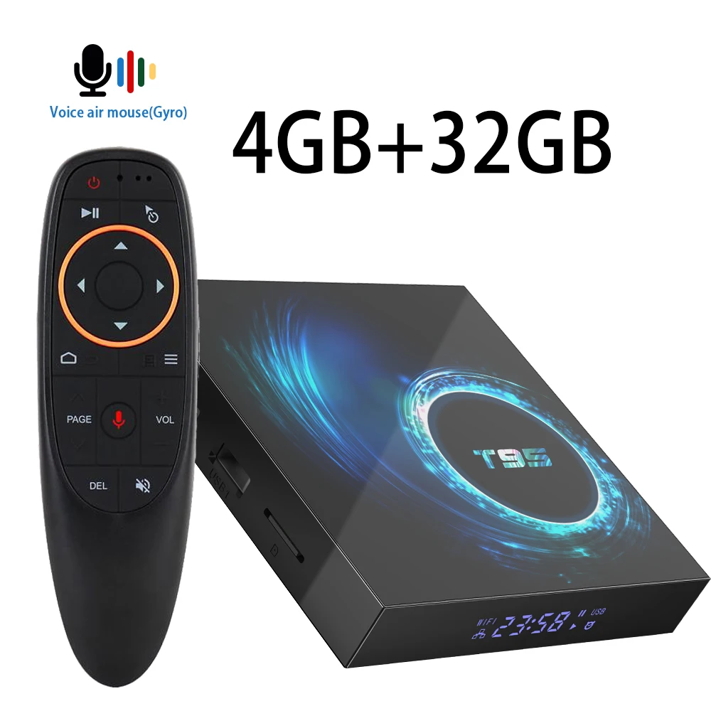 32G Airmouse Android 10,0 ТВ приставка 4 ГБ 32 ГБ 64 Гб Youtube Netflix H616 четырехъядерный 1080P H.265 6K Wifi 2,4G& 5,8G медиаплеер телеприставка - Цвет: 32G Airmouse