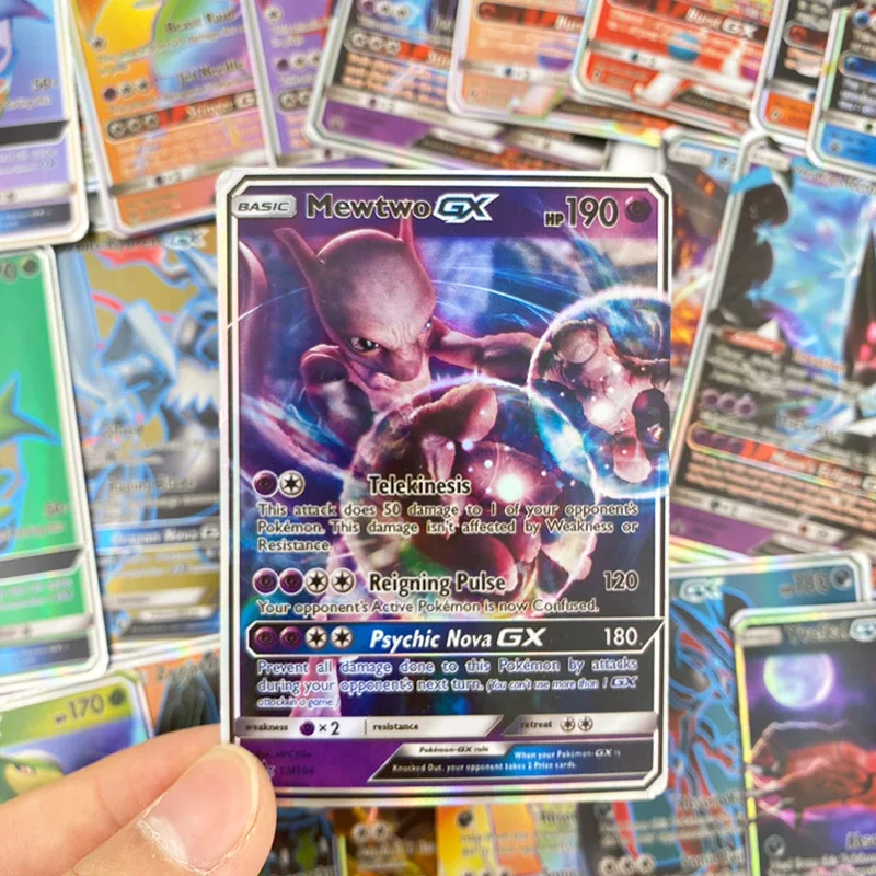 300 шт без повтора Pokemon card GX сияющая Такара TOMY игра битва карт торговая детская игрушка