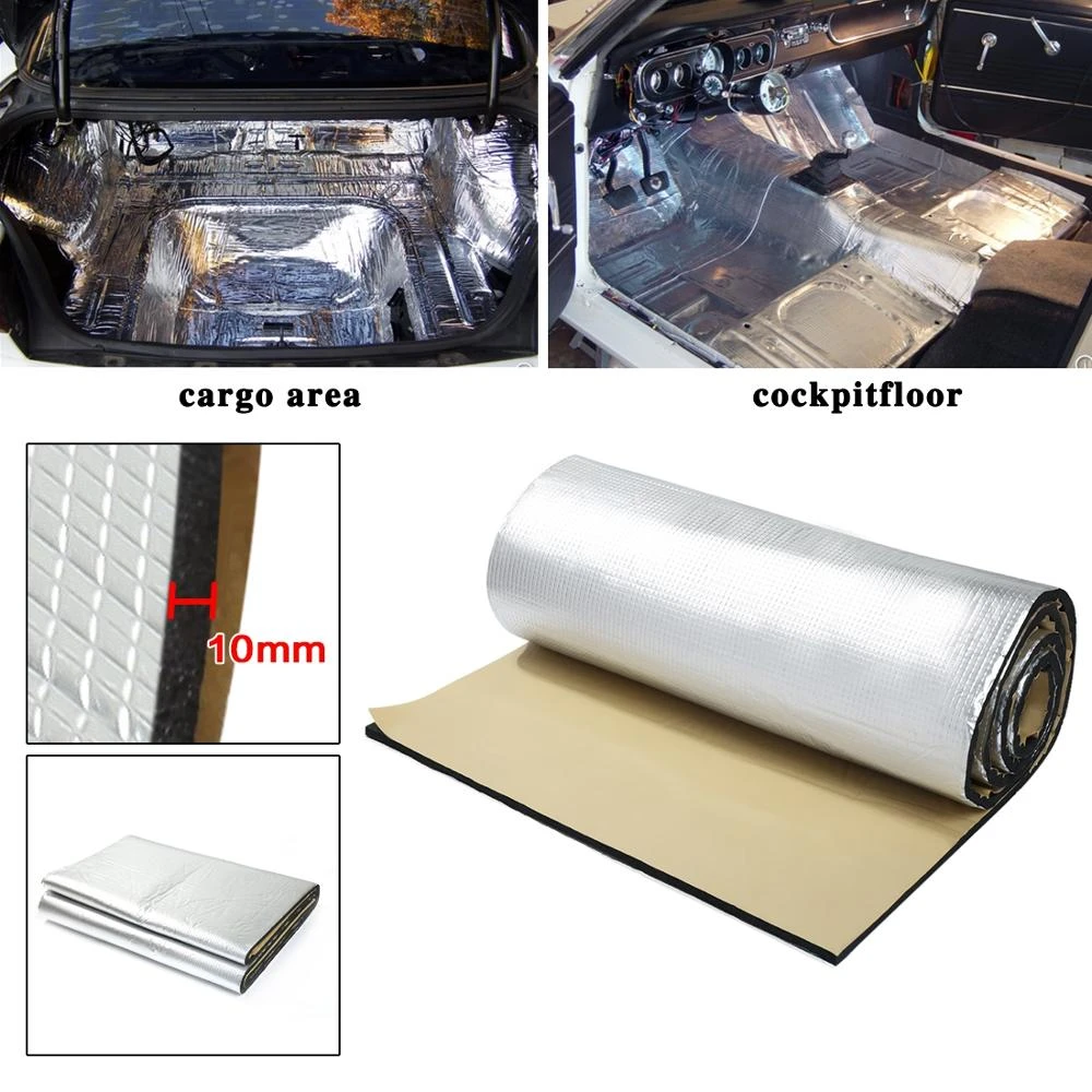 Uxcell 10mm Thick Alumina fiber+ Muffler Cotton Car Automotive Heat