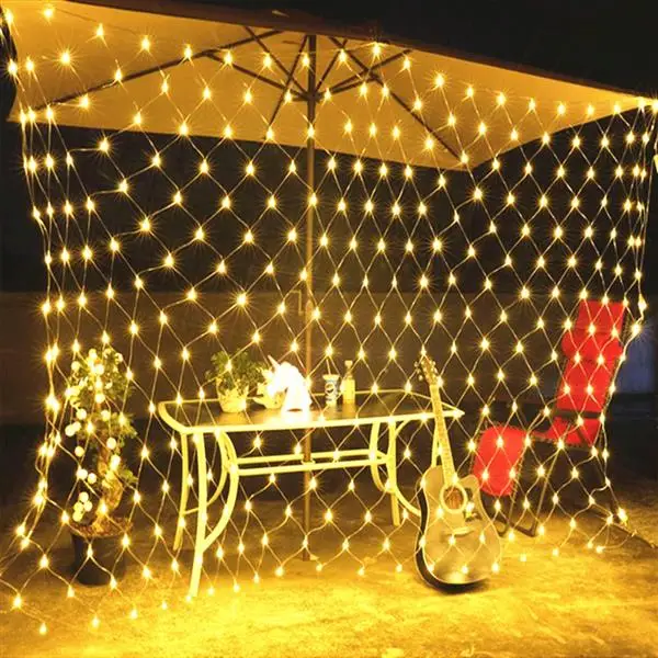 

210 LED Warm White Wedding Christmas Party LED String Fairy Net Light Mesh Curtain String Wedding Christmas Party Decor
